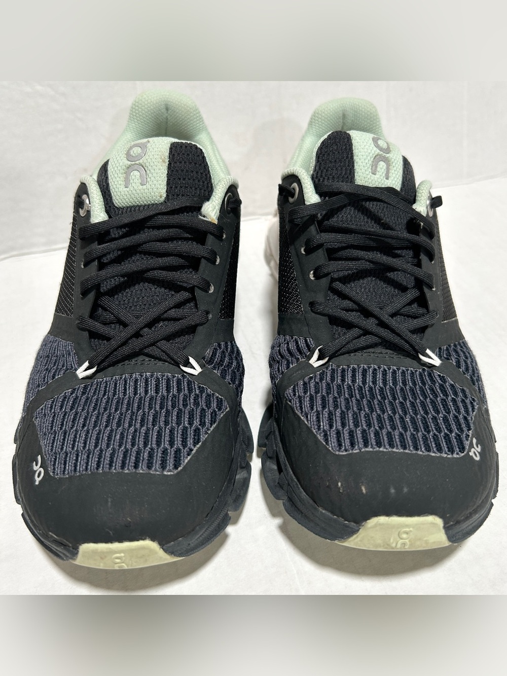 On Running Women's Black Mint Performance Sneakers - Picture 3 of 11
